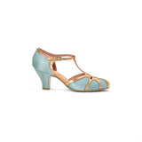 Lilith Vintage Flapper T-Straps Wide (Teal/Copper)