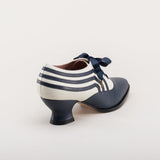 Bernadette Edwardian Oxfords (Navy/Ivory)