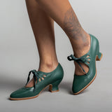 Gibson Edwardian Leather Shoes (Green)