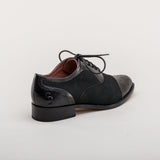 Gladys Vintage Cap Toe Oxfords (Black)