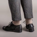 Gladys Vintage Cap Toe Oxfords (Black)